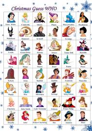 Christmas Guess Who Disney English Esl Worksheets For Distance Learning And Physical Classrooms In 2020 Disney Games For Kids Guessing Games For Kids Disney Games