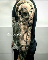 Skull Bite The Bullet Tattoo Carlos Fabra Tattoo Tatuajes Chiquitos Tatuaje Musica Craneos Tattoo