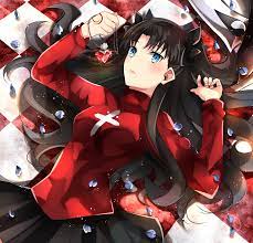 Laying On Ground Anime Fate Stay Night Rin
