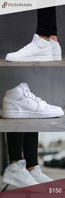 Nike Air Jordan 1 All White Womens Size 8 Shoes Brand New