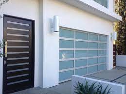 Modern view garage door, unique garage door, world's quietest garage door, world's strongest garage door. Contemporary Aluminum White Laminate Privacy Glass Garage Door Lux Garage Doors
