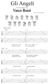 Ecco gli accordi di chitarra per suonare bollicine di vasco rossi. Vasco Rossi Gli Angeli Tab Chitarra Completa Guitar Tabs