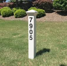 The durable construction stands up to weather. Nantucket House Address Marker Post Includes Numbers Addresses Of Distinction