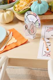 Thanksgiving Kids Table Crafts 3 Free Downloadable Activities Think Make Share Art Desk For Kids Thanksgiving Kids Table Thanksgiving Place Cards Kids