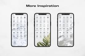 Transparent Black iPhone App Icons