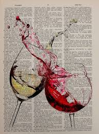 Wine Dictionary Art Print Glass Red Wine White Decor Alcohol Etsy In 2020 Dictionary Art Dictionary Art Print Bar Art