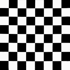 Black And White Checkered Pattern Fabric White Black Medium Checker Matte Satin Fabric Chess Board Chess Game Chess