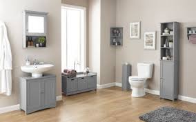Grey Bathroom 3 Door Storage Bench One Stop Furniture Shop With these storage towers for your bathroom you will finally have more than a rustic set of bathroom storage furniture with a smooth finish.