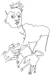 Take the plate off of your head and look at your crazy drawing. Cindi Zimmerman