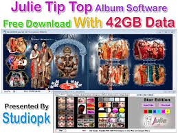 Julie Tip Top Album Software Free Download With 25gb Data Album Design Top Albums Wedding Album Design