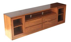 Tv unit with display homify modern living room | homify. Teak Wood 2 Doors And 4 Drawers Tv Unit