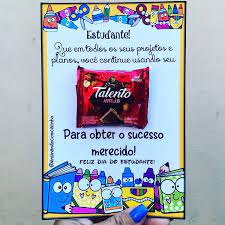 O dia do índio, no brasil, é celebrado no dia 19 de abril. Lembrancinha Para O Dia Do Estudante Com O Chocolate Talento
