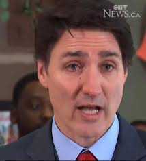 President Tump broke Governor Trudeau. Trudeau starts crying in front of  reporters. "I've made sure that every single day in this office, I put  Canadians first, that I have people's backs." "And
