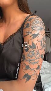 Peony Tattoo Shoulder Tattoos For Women Shoulder Tattoos For Women Sleeve Feminine Shoulder Tattoos