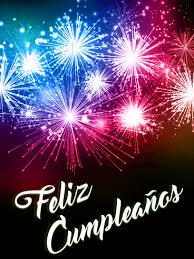 Happy Birthday Fireworks Card In Spanish Feliz Cumpleanos Birthday Greeting Cards By Davia Birthday Fireworks Happy Birthday Cards Happy Birthday Fireworks