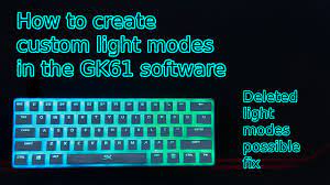 Learn how your comment data is processed. How To Create Your Own Custom Light Effects In The Gk61 Software Youtube