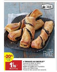 Offre 4 Torsades Au Chocolat Chez Aldi
