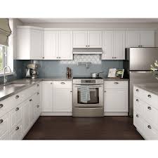 Hampton Bay Ready To Assemble 48x13 5x11 25 In Flex Wall Shelf In Warm White Wfs4813 Tww The Home De White Modern Kitchen White Kitchen Design White Kitchen