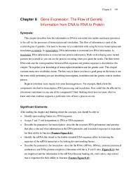 Provide structure (nails, skin when cells need to make proteins, they transcribe (copy) the information found in dna into an rna molecule and then the code in rna is used to build. Doc Chapter 8 Gene Expression The Flow Of Genetic Information From Dna To Rna To Protein Samwel Hashondali Academia Edu