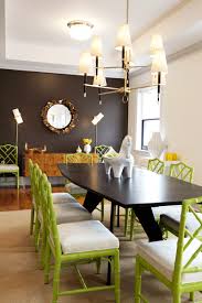 Lime Green Faux Bamboo Chairs By Jonathan Adler Via Decorpad Modern Dining Room Green Dining Chairs Bamboo Dining Chairs