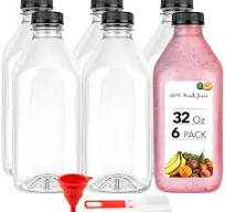 Amazon.com: 32 Oz Juice Bottles with Caps (6 Pack ...