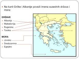 Karta evrope sa drzavama kumovi sa dalekog istoka: Albanija I Grcka