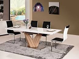 We did not find results for: Alaras Dining Table Set With 6 Chairs Dining Table High Shine White 90 X 160 X 75 Cm Extendable To 220 Cm Sonoma Oak Amazon De