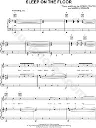 The Lumineers Sleep On The Floor Sheet Music In C Major Download Print Sheet Music The Lumineers Sleep On The Floor