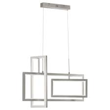 Led Pendelleuchte Viso Aus Metall In Nickel 1 Flammig Wofi