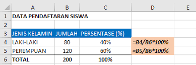 Cara Menghitung Persentase Di Excel Kelas Excel