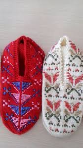 This Pin Was Discovered By Med Womens Flip Flop Fair Isle Knitting Sock Shoes