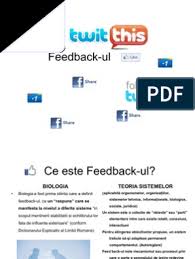 Feedback = retroactiune care se manifestă la nivelul a diferite sisteme (biologice, tehnice etc.) in scopul. Ce Este Feed Back 2