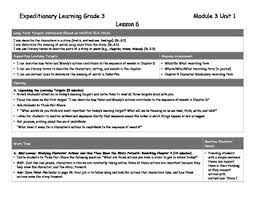 Lessons 6 12 Expeditionary Learning Lessons Module 3 Unit 1 By Mrs Labradoodle