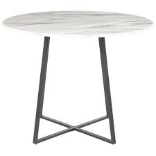 It's a classic design that will transition through any style of seating. Ciron 40 In Black Marble Modern Dining Table Eurway