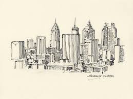 See more ideas about atlanta skyline, atlanta, skyline. Atlanta Skyline Pen Ink 6 24 2018e By Stephen F Condren