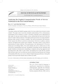 Pest control experts point out that the first thing you should consider is the experience a company has in controlling pests. Pdf Analysing The English Communication Needs Of Service Technicians In The Pest Control Industry