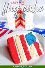 At least you're not 100 (yet)! 4th Of July Flag Cake Plain Chicken
