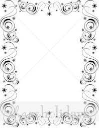 Fancy Snow Border Christmas Borders Christmas Borders Black And White Spiral Cute Borders And Frames