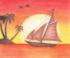 In this easy drawing tutorial i will walk you through all the steps to create this tropical sunset scene in procreate. Sunset Drawings In Pencil Sunset Pencil Drawing Sunset Drawings In Drawing Sunset Sunset Drawing Easy Pencil Drawings