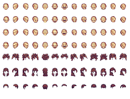 Anime Style Male Base Sprite Heads Hair Opengameart Org Anime illustration, cyberpunk, video games, pixel art, the last night. anime style male base sprite heads