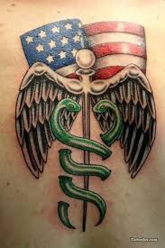 This tattoo features an ornamental design with beautiful patterns, elegant charms and a stunning lotus too. 30 Ultimate Caduceus Tattoo Ideas Caduceus Tattoo Symbol Tattoos Tattoos