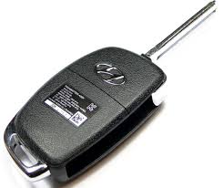 In the slot where the key folds into the fob, you can use your fingers to pry off the transmitter cover or use a tool such as a screwdriver. 2017 Hyundai Sonata Remote Keyless Entry Key Flip Key 95430 C1010 95430 C1210