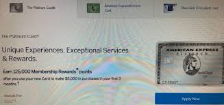 When a customer applies for a card, american express makes a direct offer of credit. Amex Platinum Card 125k Points Bonus In Pre Qualifed Offers Targeted Miles To Memories