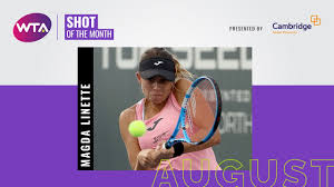 Her highest tennis ranking is no.33, and she reached on 17 february 2020. August Shot Of The Month Magda Linette Youtube