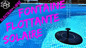 Fontaine Flottante Solaire Youtube