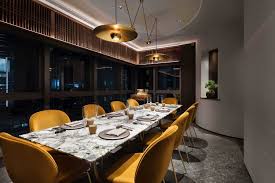 The Large Brass Saucer In The Private Dining Room Is By Florian Schulz Private Dining Room Contemporary Dining Room Design Dining Room Design
