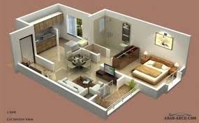 خرائط شقق استوديو غرفة نوم واحدة House Styles House Layouts Home Decor