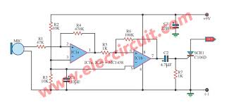 The 555 timer will work as an astable multivibrator in this circuit. 3 Sound Activated Switch And Detector Circuit With Pcb Eleccircuit Com