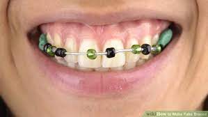 How To Make Fake Braces Fake Braces Fake Teeth Diy Teeth Straightening