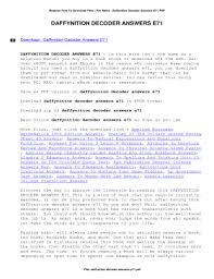 I need help on this.please answer! Daffynition Decoder Answers Fill Online Printable Fillable Blank Pdffiller